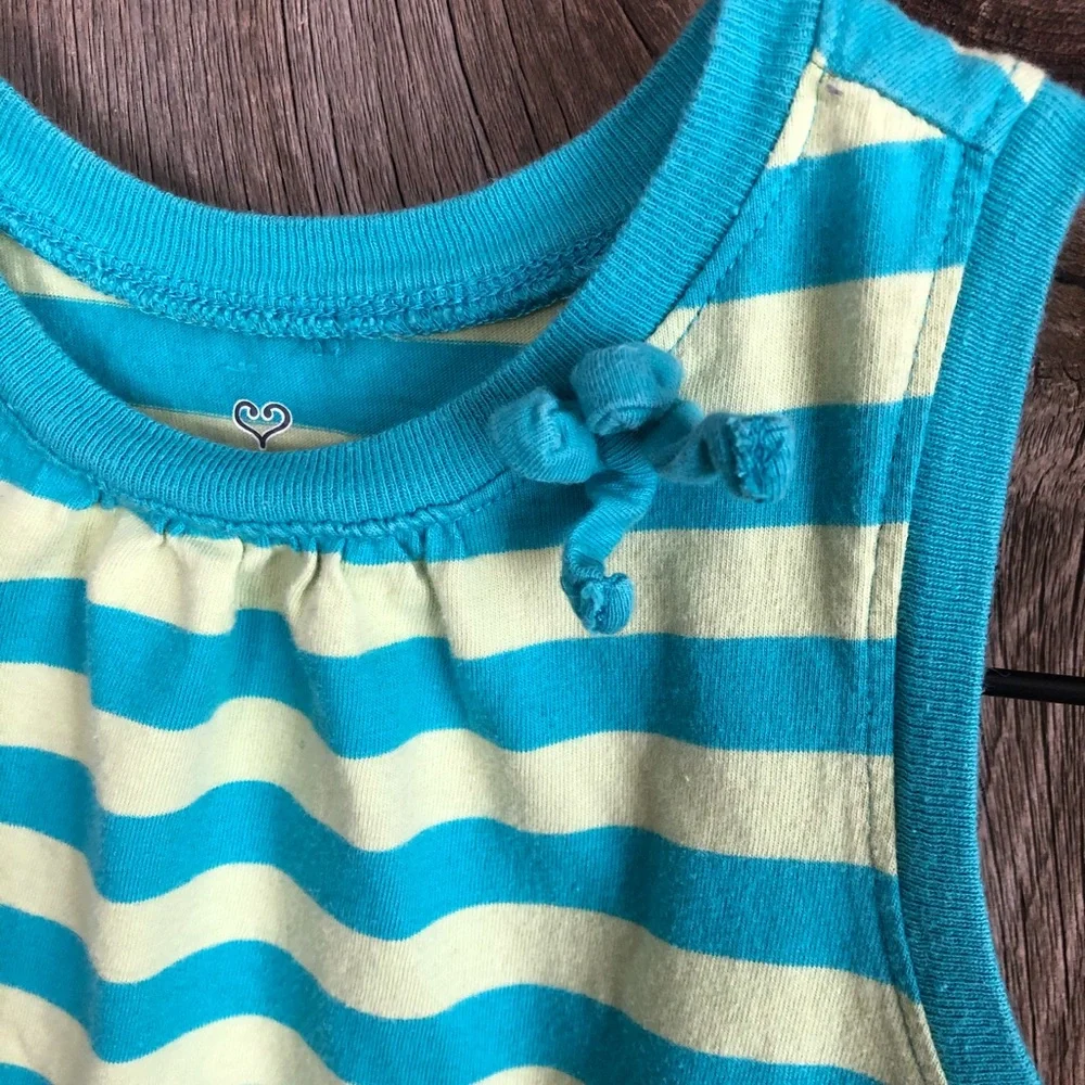 Old Navy Striped Summer Dress in Blue Green Size 5T